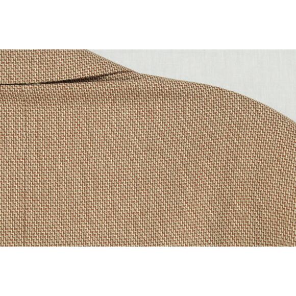 Ermenegildo Zegna Blazer Men's 56R Beige Gold ZigZag Pattern Silk Neiman Marcus - Picture 5 of 14